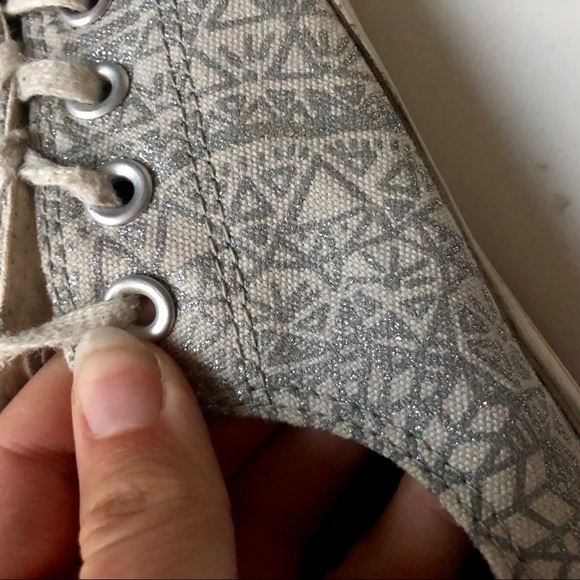 Converse All Star Gray Silver Print - Picture 6 of 10